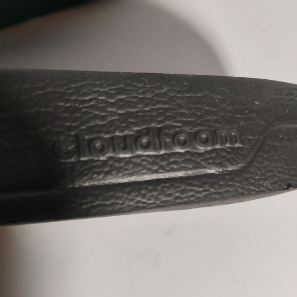 Adidas cloudfoam triple stripe black and white slides slip ons sandals men's 11 - Picture 13 of 15